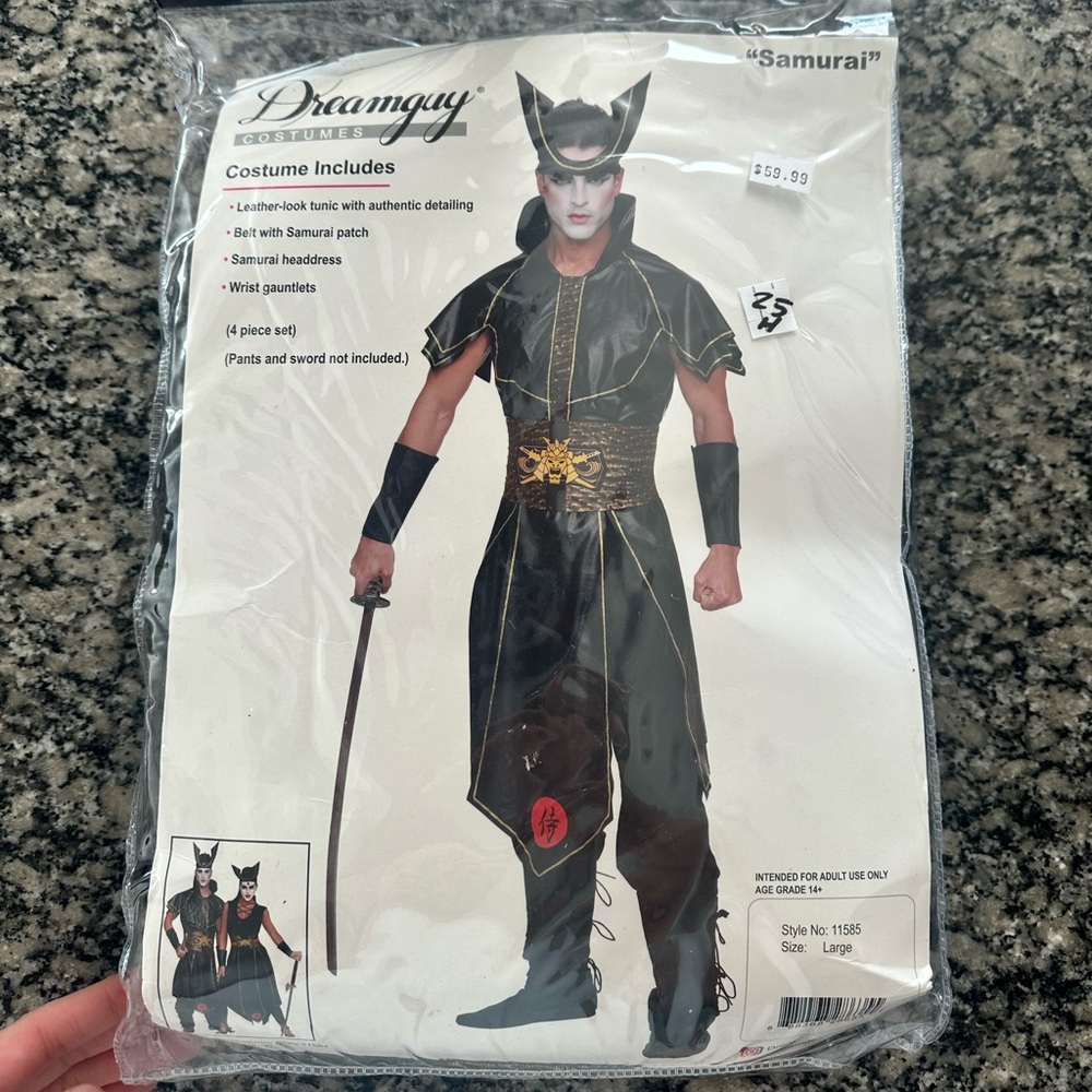 MEN’s Samurai Halloween costume in size Large